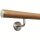 Eiche Holz Handlauf lackiert Ø 42 mm gewinkelte Edelstahlhalter und Enden, Länge 460 cm mit 6 Halter und leicht gewölbte Edelstahlkappe
