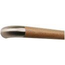 Eiche Holz Handlauf lackiert &Oslash; 42 mm mit Edelstahlenden ohne Halter