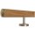 Eiche Handlauf Holz lackiert &Oslash; 42 mm gerade Edelstahlhalter und Enden
