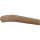 Eiche Holz Handlauf unbehandelt Ø 42 mm mit Holzenden ohne Halter, Länge 170 cm und Holzkrümmling