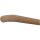 Eiche Holz Handlauf unbehandelt Ø 42 mm mit Holzenden ohne Halter, Länge 280 cm und Holzkrümmling