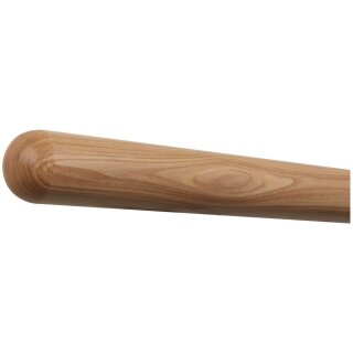 Esche Holz Handlauf Ø 42 mm mit Holzenden ohne Handlaufhalter, Länge 70 cm und Halbkugel gefräst