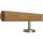 Esche Holz Handlauf Ø 42 mm gerade Edelstahlhalter und Enden, Länge 30 cm mit 2 Halter und gefast