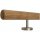 Esche Holz Handlauf Ø 42 mm gerade Edelstahlhalter und Enden, Länge 30 cm mit 2 Halter und Radius gefräst