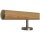 Kiefer Handlauf Holz lackiert &Oslash; 42 mm gerade Edelstahlhalter und Enden