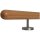 L&auml;rche Handlauf Holz lackiert &Oslash; 42 mm gerade Edelstahlhalter und Enden