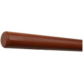 Mahagoni Sipo Handlauf Ø 42 mm mit Holzenden ohne Handlaufhalter, Länge 50 cm und Radius gefräst