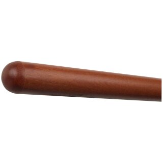 Mahagoni Sipo Handlauf Ø 42 mm mit Holzenden ohne Handlaufhalter, Länge 50 cm und Halbkugel gefräst