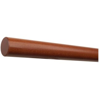 Mahagoni Sipo Handlauf Ø 42 mm mit Holzenden ohne Handlaufhalter, Länge 110 cm und gefast