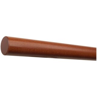 Mahagoni Sipo Handlauf Ø 42 mm mit Holzenden ohne Handlaufhalter, Länge 200 cm und gefast