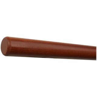 Mahagoni Sipo Handlauf Ø 42 mm mit Holzenden ohne Handlaufhalter, Länge 450 cm und Radius gefräst