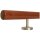 Mahagoni Sipo Handlauf Ø 42 mm gerade Edelstahlhalter und Enden, Länge 300 cm mit 4 Halter und Radius gefräst
