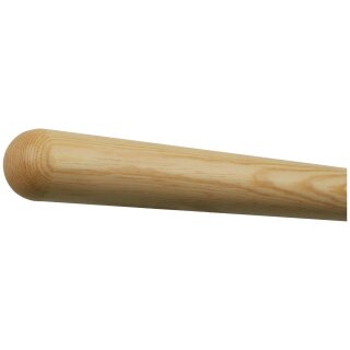 Kiefer Holz Handlauf Ø 42 mm mit Holzenden ohne Halter, Länge 140 cm und Halbkugel gefräst