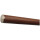 Ami Nussbaum Holz Handlauf Ø 42 mm mit Edelstahlenden ohne Halter, Länge 490 cm und leicht gewölbte Edelstahlkappe