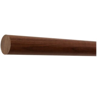 Ami Nussbaum Holz Handlauf Ø 42 mm mit Holzenden ohne Handlaufhalter, Länge 30 cm und gekappt (sägerau)