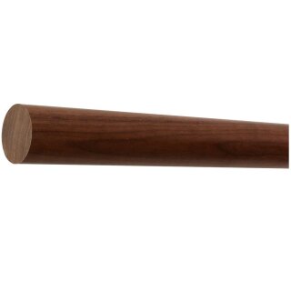 Ami Nussbaum Holz Handlauf Ø 42 mm mit Holzenden ohne Handlaufhalter, Länge 80 cm und gekappt (sägerau)