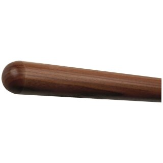 Ami Nussbaum Holz Handlauf Ø 42 mm mit Holzenden ohne Handlaufhalter, Länge 250 cm und Halbkugel gefräst