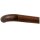 Ami Nussbaum Holz Handlauf Ø 42 mm mit Holzenden ohne Handlaufhalter, Länge 390 cm und Holzkrümmling