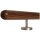 Ami Nussbaum Holz Handlauf &Oslash; 42 mm gerade Edelstahlhalter und Enden