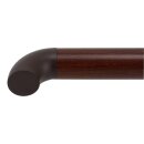 Endstück Bogen Edelstahl Endbogen 42,4 x 2 mm RAL 8017 Nussbaum