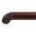 Endstück Bogen Edelstahl Endbogen 42,4 x 2 mm RAL 8017 Nussbaum