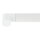 Endstück Ecke Edelstahl Endecke 42,4 x 2 mm RAL 9016 weiß pulverbeschichtet