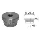 Edelstahl Endkappe Flach 21,3 x 2 mm mit M6 Gewinde 2 Stück Handlauf Geländer