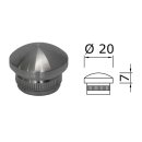 Edelstahl Endkappe Gewölbt 20 x 2 mm 10 Stück Handlauf Geländer