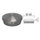 Edelstahl Endkappe Gewölbt 40 x 2 mm 20 Stück Handlauf Geländer