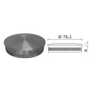 Edelstahl Endkappe Gewölbt 76,1 x 2 mm 20 Stück Handlauf Geländer