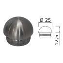 Edelstahl Endkappe Halbrund 25 x 2 mm 10 Stück Handlauf Geländer
