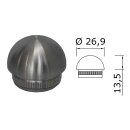 Edelstahl Endkappe Halbrund 26,9 x 2 mm 2 Stück Handlauf Geländer