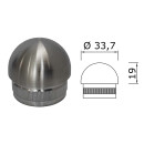 Edelstahl Endkappe Halbrund 33,7 x 2 mm 20 Stück Handlauf Geländer