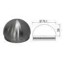 Edelstahl Endkappe Halbrund 76,1 x 2 mm 1 Stück Handlauf Geländer