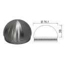 Edelstahl Endkappe Halbrund 76,1 x 2 mm 20 Stück Handlauf Geländer
