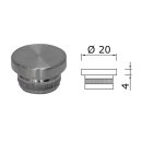 Edelstahl Endkappe Flach 20 x 2 mm 50 Stück Handlauf Geländer
