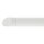 Edelstahl Endstück schräg 42,4 x 2 mm RAL 9016 weiss pulverbeschichtet