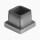 Edelstahl Stopfen Kappe quadratisch Endkappe 25 x 25 x 2 mm 10 Stück