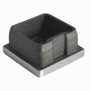 Edelstahl Stopfen Kappe quadratisch Endkappe 30 x 30 x 2 mm 50 Stück