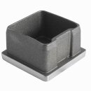 Edelstahl Stopfen Kappe quadratisch Endkappe 35 x 35 x 2 mm 50 Stück