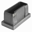 Edelstahl Stopfen Kappe quadratisch Endkappe 40 x 20 x 2 mm 10 Stück