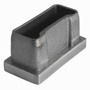 Edelstahl Stopfen Kappe quadratisch Endkappe 40 x 20 x 2 mm 20 Stück