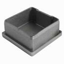 Edelstahl Stopfen Kappe quadratisch Endkappe 45 x 45 x 2 mm 10 Stück