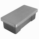 Edelstahl Stopfen Kappe quadratisch Endkappe 80 x 40 x 2 mm 20 Stück