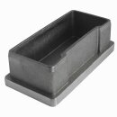 Edelstahl Stopfen Kappe quadratisch Endkappe 80 x 40 x 2 mm 20 Stück