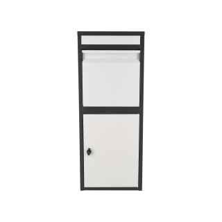 Paketbox Modell Storch - Anthrazit Weiß