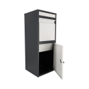 Paketbox Modell Storch - Anthrazit Weiß