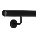 Aluminium Handlauf Schwarz mit gewinkelten...