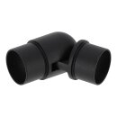 Aluminium Handlauf Schwarz mit gewinkelten...