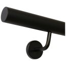 Handlaufhalter Patenthalter Edelstahl schwarz gewinkelt